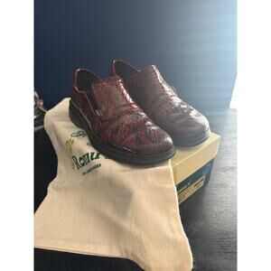 Helle Comfort by Romu’s Red Alligator Leather Shoes With Box & Dust Bag